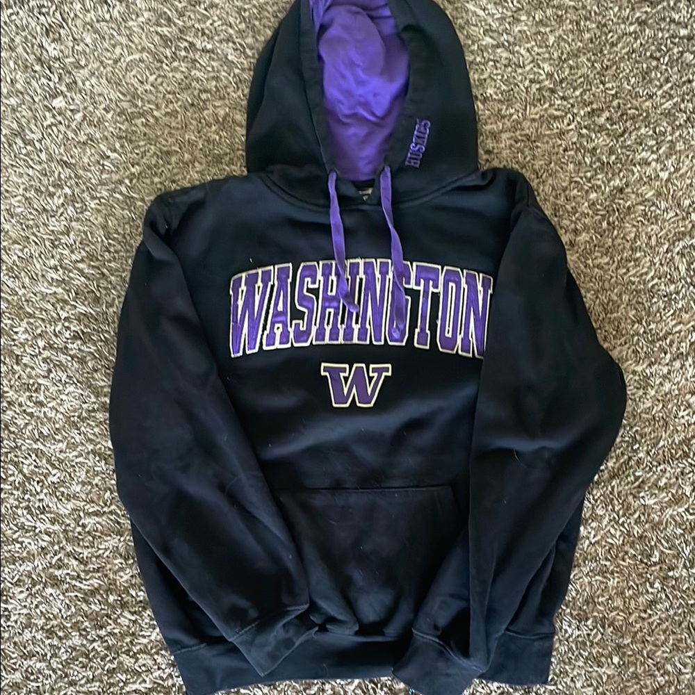 University of Washington Black and Purple Hoodie
